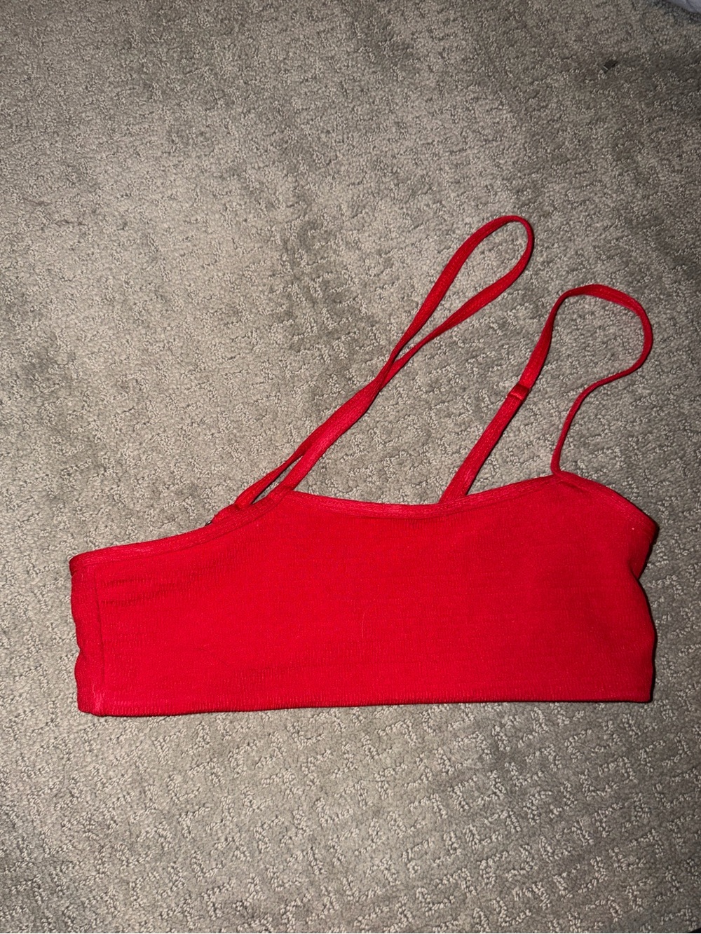 Shein red bikini top